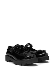 Kickers Black Kori Mary Jane Ribbon Patent Shoes - Image 1 of 6