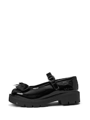 Kickers Black Kori Mary Jane Ribbon Patent Shoes - Image 2 of 6