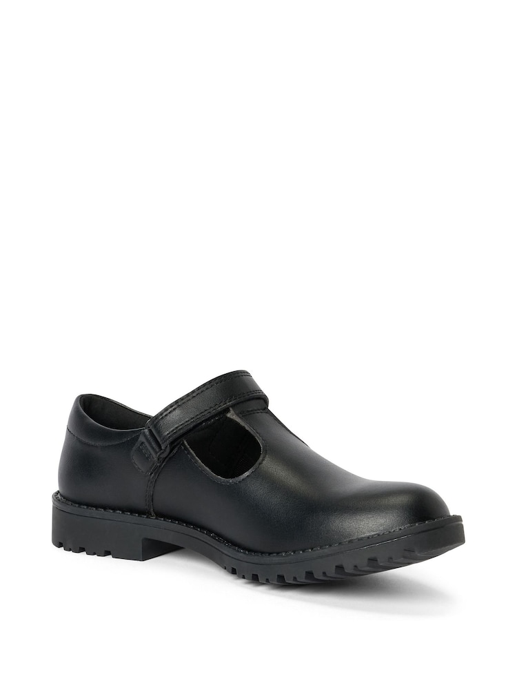 Kickers Black Kick Mary Jane Bow Youth Shoes - Image 1 of 8