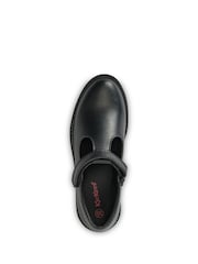 Kickers Black Kick Mary Jane Bow Youth Shoes - Image 5 of 8
