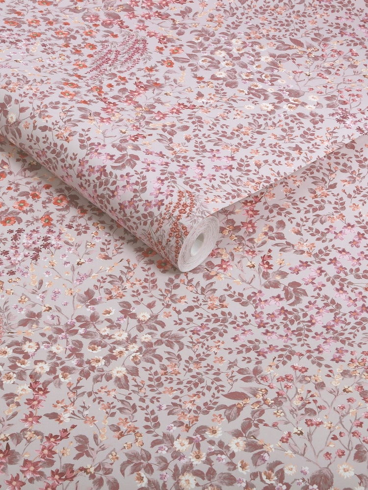 Graham & Brown Pink Painterly Flora A4 Wallpaper Sample - Image 3 of 3 Graham & Brown Pink Painterly Flora A4 Wallpaper Sample - Image 3 of 3
