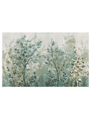 Graham & Brown Duck Egg Forest in Bloom Fixed Size A4 Mural Sample - Image 2 of 2