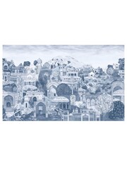Graham & Brown Blue Wash The Lost City Fixed Size A4 Mural Sample - Image 2 of 2