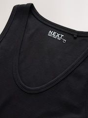 Black Thick Strap Vest Top - Image 7 of 8