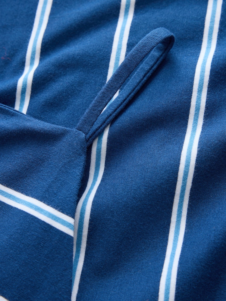 Navy Blue Stripe Thin Strap Pinny Vest - Image 8 of 8 Navy Blue Stripe Thin Strap Pinny Vest - Image 8 of 8