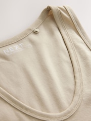 Oatmeal Neutral Thick Strap Vest Top - Image 2 of 3
