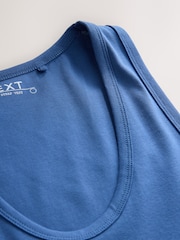 Navy Thick Strap Vest Top - Image 7 of 8