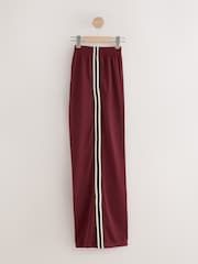 Berry Red Side Stripe Wide Leg Trousers - Image 7 of 9