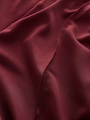 Berry Red Side Stripe Wide Leg Trousers - Image 8 of 9