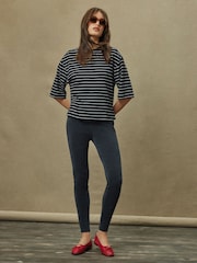 Mono Stripe Boxy Short Sleeve Crew Neck T-Shirt - Image 2 of 5