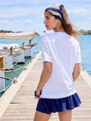 White Fish Graphic Short Sleeve Crew Neck Heavyweight T-Shirt - Image 4 of 8