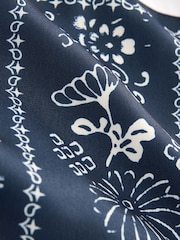 White/Navy Short Sleeve Bandana Print T-Shirt - Image 7 of 7