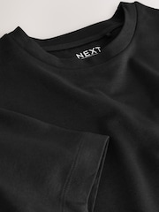 Negro - Heavyweight Crew Neck T-Shirt - Imagen 7 de 8