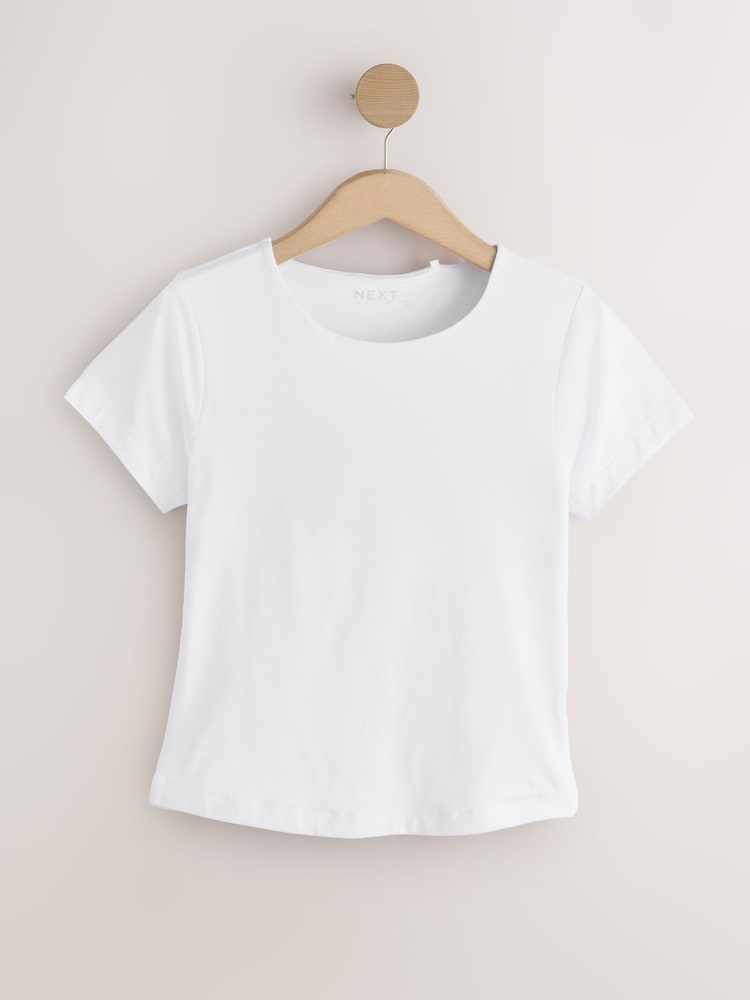 White Sculpted Short Sleeve T-Shirt - Image 1 of 3