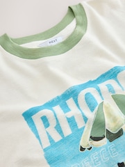 Ecru Summer Rhodes Graphic Boxy T-Shirt - Image 8 of 8