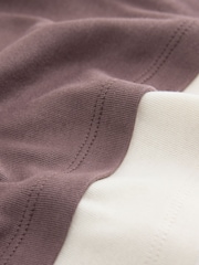 Chocolate Brown Ribbed Layered Polo Top - Image 8 of 8