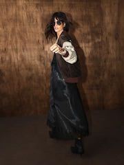 Rockett St George Chocolate Brown Swan Bomber Jacket - Image 5 of 5