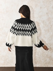 Rockett St George Knitted Bomber Jacket - Image 4 de 9