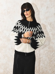 Rockett St George Knitted Bomber Jacket - Image 5 de 9
