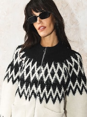 Rockett St George Knitted Bomber Jacket - Image 6 de 9