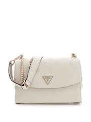 Guess Cresidia Ii Convertible Crossbody Flap White Bag - Image 1 of 4