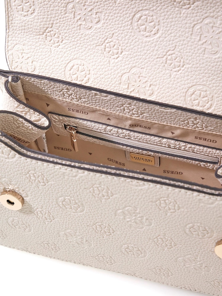 Guess Cresidia Ii Convertible Crossbody Flap White Bag - Image 4 of 4