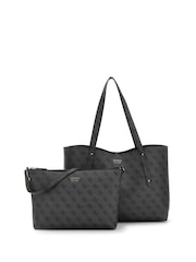 Guess Brenton 2 In 1 Tote Black Bag - Bild 1 von 2