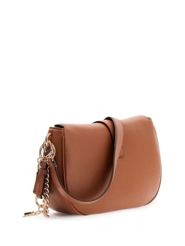 Guess Brooke Shoulder Brown Bag - Image 2 of 2 Guess Brooke Shoulder Brown Bag - Image 2 of 2