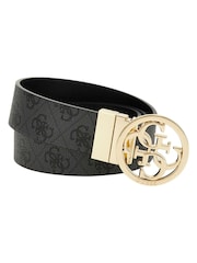 Guess Noelle Adjustable & Reversible Joggers Black Belt - Image 1 of 2