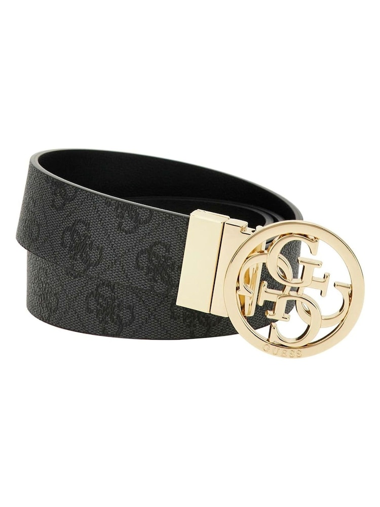 Guess Noelle Adjustable & Reversible Joggers Black Belt - Image 1 of 2 Guess Noelle Adjustable & Reversible Joggers Black Belt - Image 1 of 2