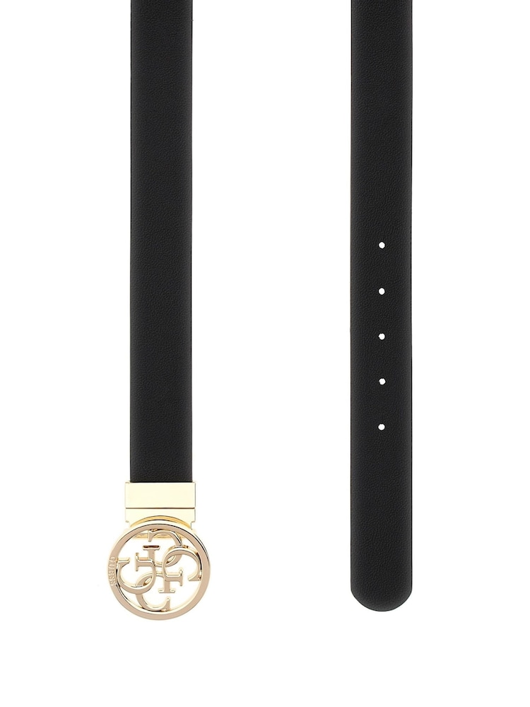 Guess Noelle Adjustable & Reversible Joggers Black Belt - Image 2 of 2 Guess Noelle Adjustable & Reversible Joggers Black Belt - Image 2 of 2