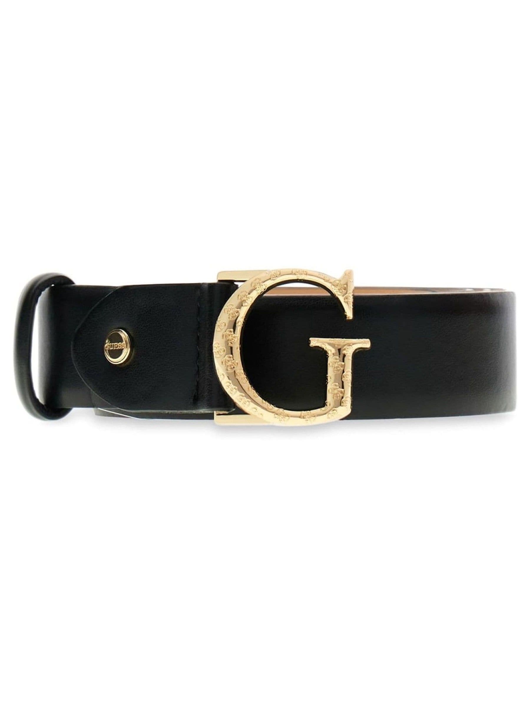 Buy Guess Black Logo Script Belt from Next USA display picture 1