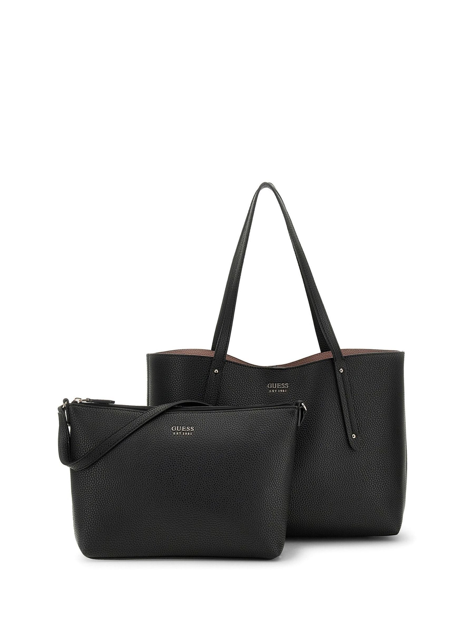 Buy Guess Black Ground Brenton 2 In 1 Tote Bag from Next USA