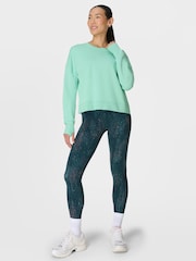 Sweaty Betty Green After Class Crop Sweatshirt - Image 3 of 7