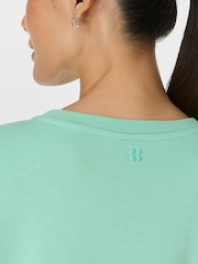 Sweaty Betty Green After Class Crop Sweatshirt - Image 5 of 7