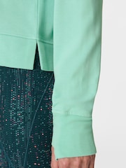 Sweaty Betty Green After Class Crop Sweatshirt - Image 6 of 7