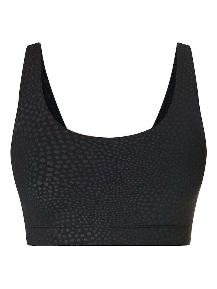 Sweaty Betty Black All Day Embossed Bralette - Image 6 of 6