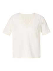 Sweaty Betty White Soft Flow Studio V-Neck T-Shirt - Image 7 of 7