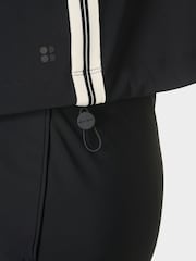 Sweaty Betty Black Explorer Side Tape Zip Trough Midlayer Jacket - Image 5 of 8