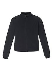 Sweaty Betty Black Explorer Side Tape Zip Trough Midlayer Jacket - Image 7 of 8