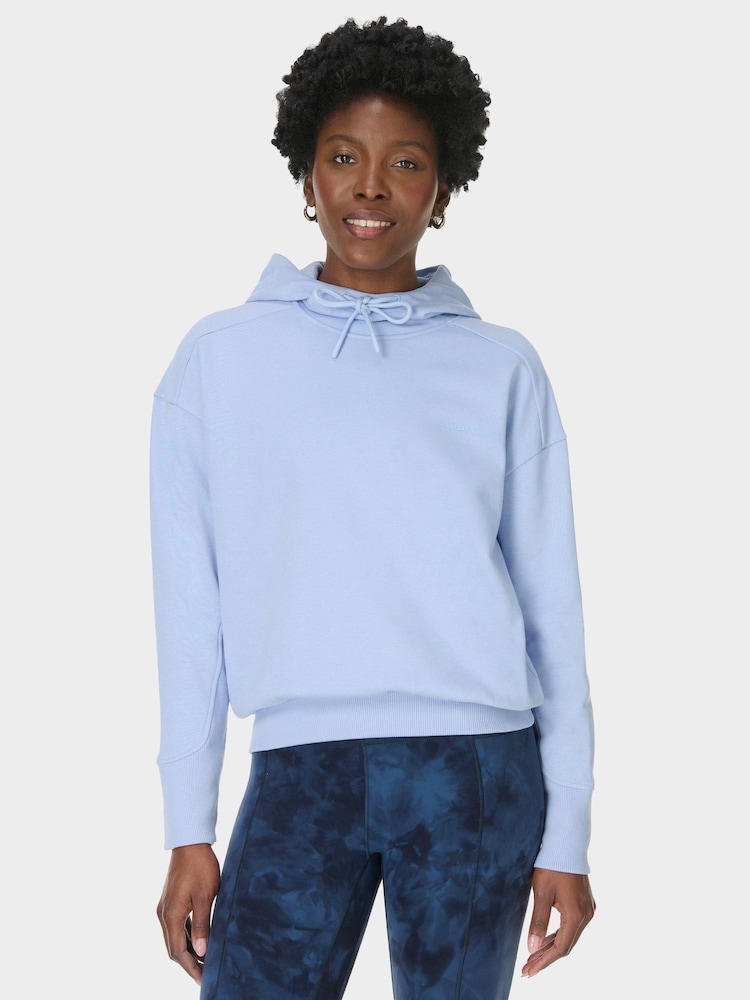 Sweaty Betty Blue Revive Rib Mix Hoodie - Image 1 of 6