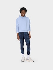 Sweaty Betty Blue Revive Rib Mix Hoodie - Image 3 of 6