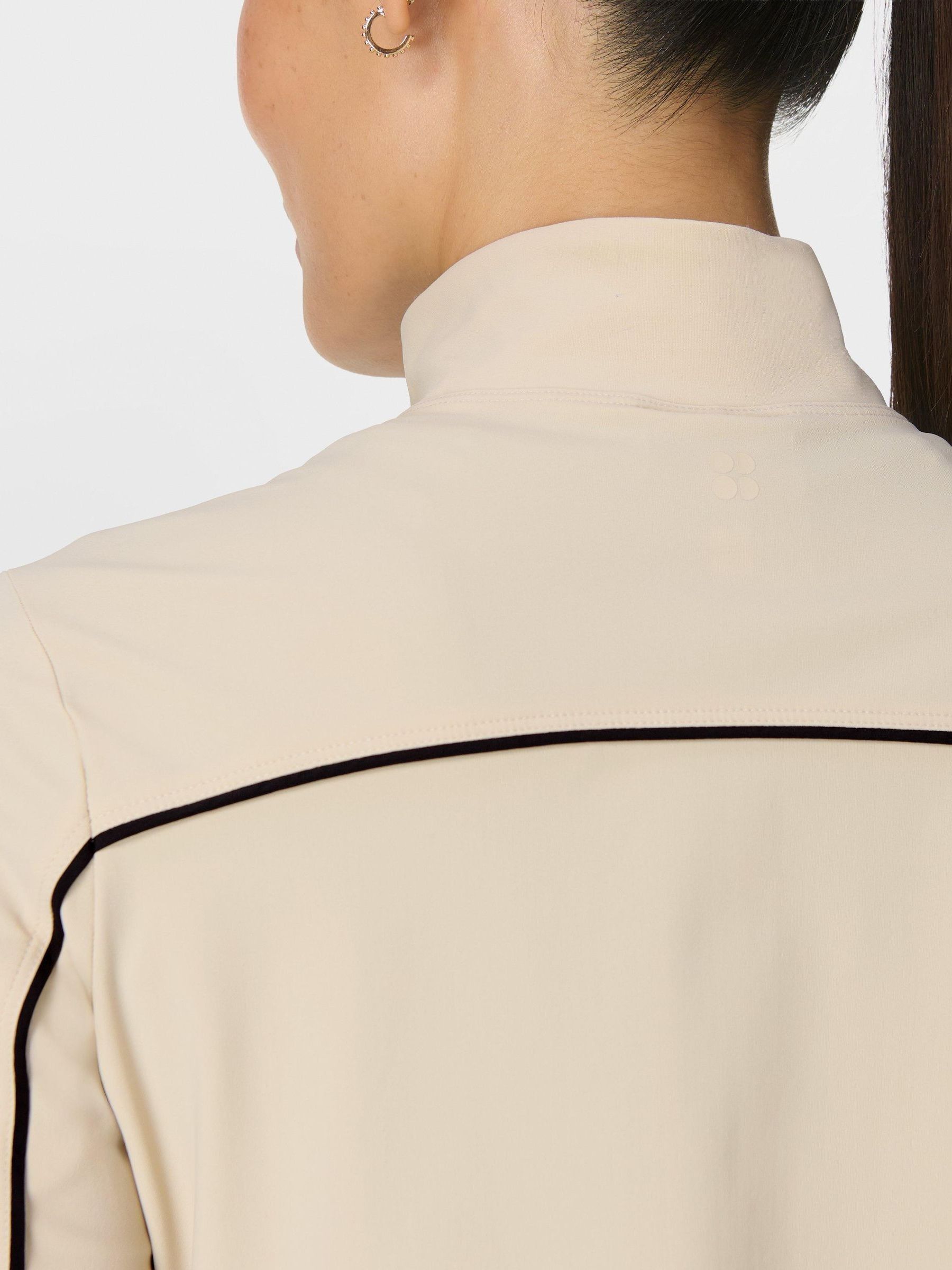Buy Sweaty Betty Cream Anytime Explorer Zip-Up Jacket from the