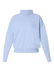 Sweaty Betty Blue Revive Rib Mix Funnel Neck Jumper - Image 6 of 6