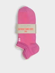 Sweaty Betty Pink Lightweight Trainer Socks 3 Pack - Image 3 of 4
