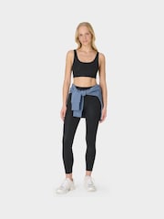 Sweaty Betty Black All Day Embossed Leggings - Image 6 of 8