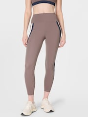 Sweaty Betty Brown Power 7/8 Trio Stripe Workout Leggings - Image 1 of 8