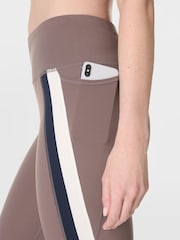 Sweaty Betty Brown Power 7/8 Trio Stripe Workout Leggings - Image 3 of 8