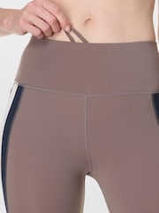 Sweaty Betty Brown Power 7/8 Trio Stripe Workout Leggings - Image 5 of 8