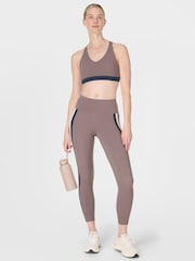 Sweaty Betty Brown Power 7/8 Trio Stripe Workout Leggings - Image 6 of 8